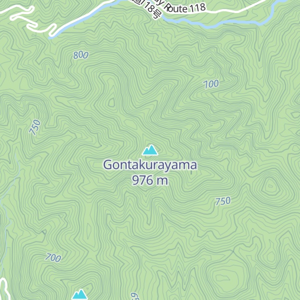 Map of Gontakurayama