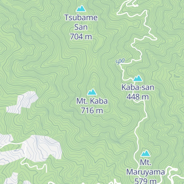 Map of Mt. Kaba