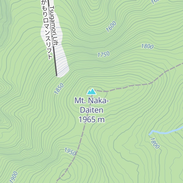Map of Mt. Naka-Daiten