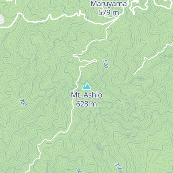 Map of Mt. Ashio