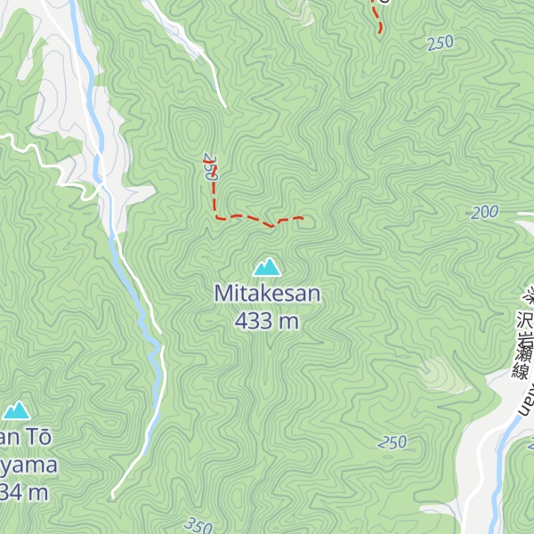 Map of Mitakesan