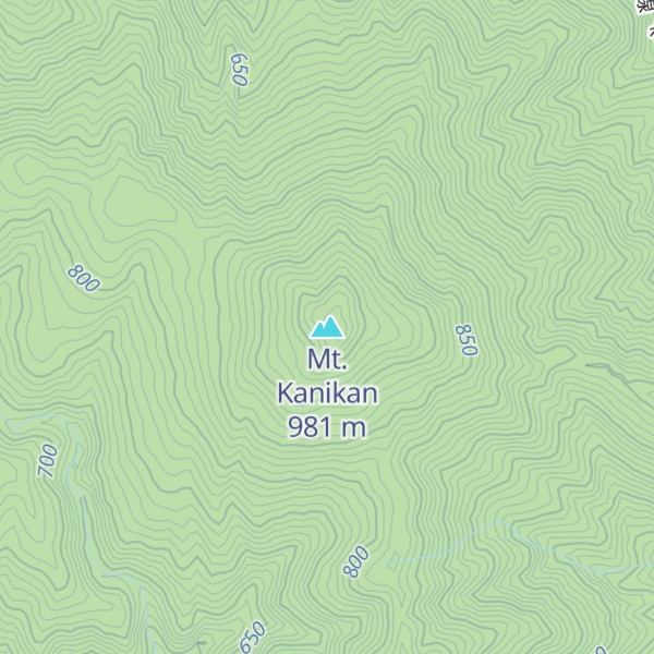 Map of Mt. Kanikan
