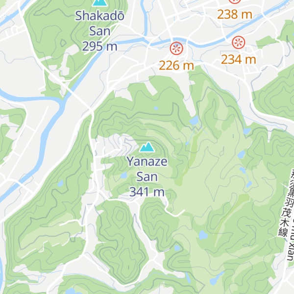 Map of Yanaze San