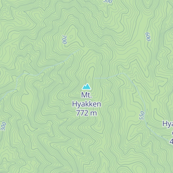Map of Mt. Hyakken