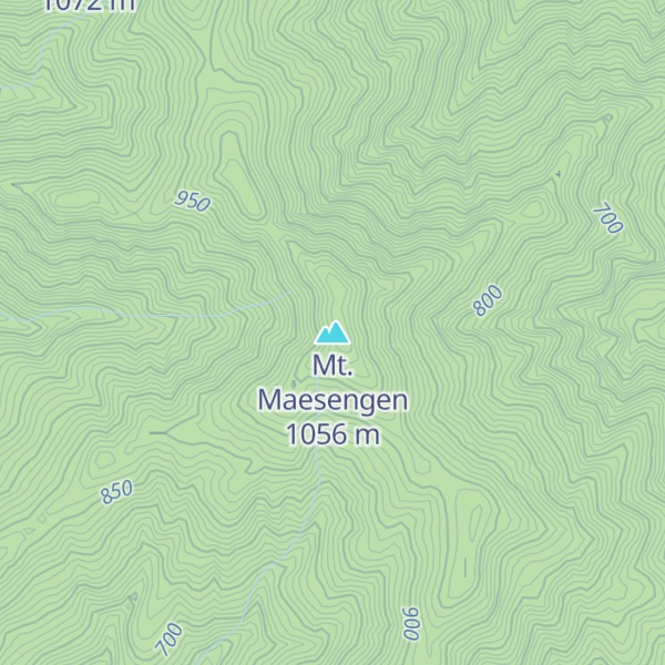Map of Mt. Maesengen