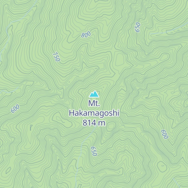Map of Mt. Hakamagoshi