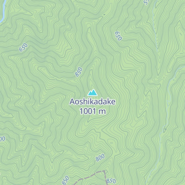 Map of Aoshikadake