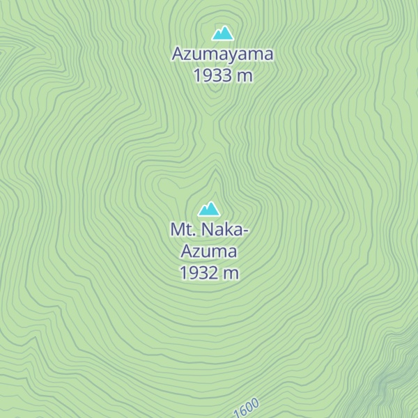 Map of Mt. Naka-Azuma