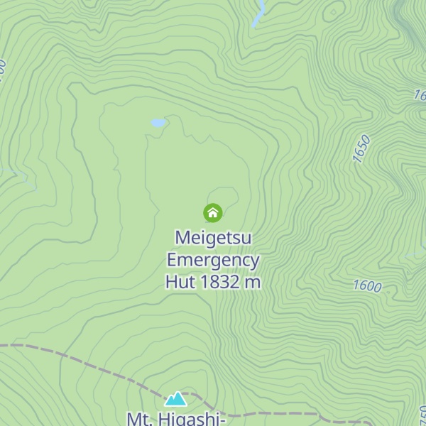 Map of Meigetsu Emergency Hut