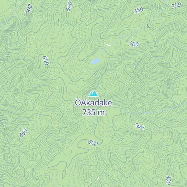 Map of ŌAkadake