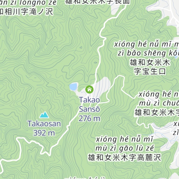 Map of Takao Sansō