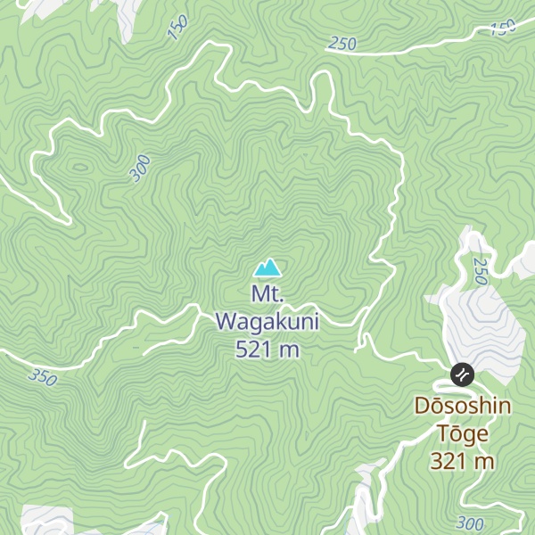 Map of Mt. Wagakuni