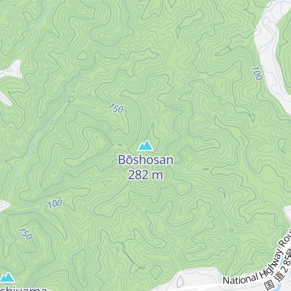 Map of Bōshosan
