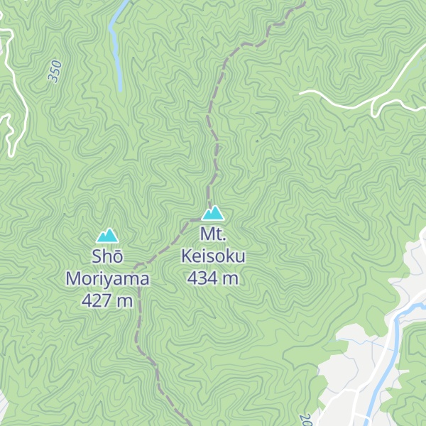 Map of Mt. Keisoku