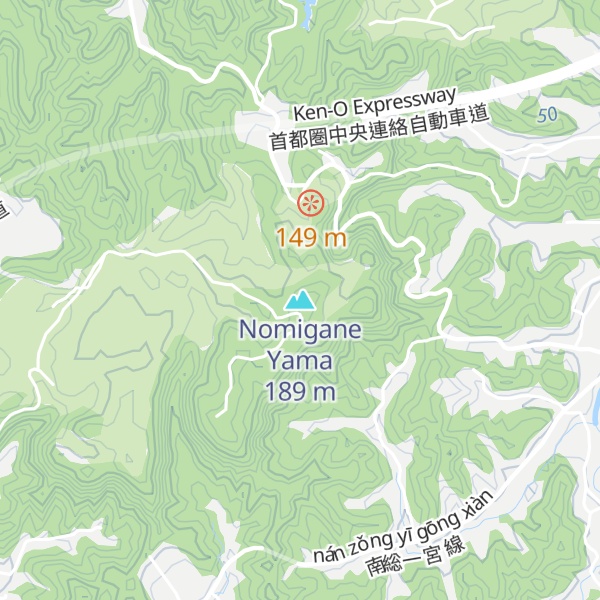 Map of Nomigane Yama