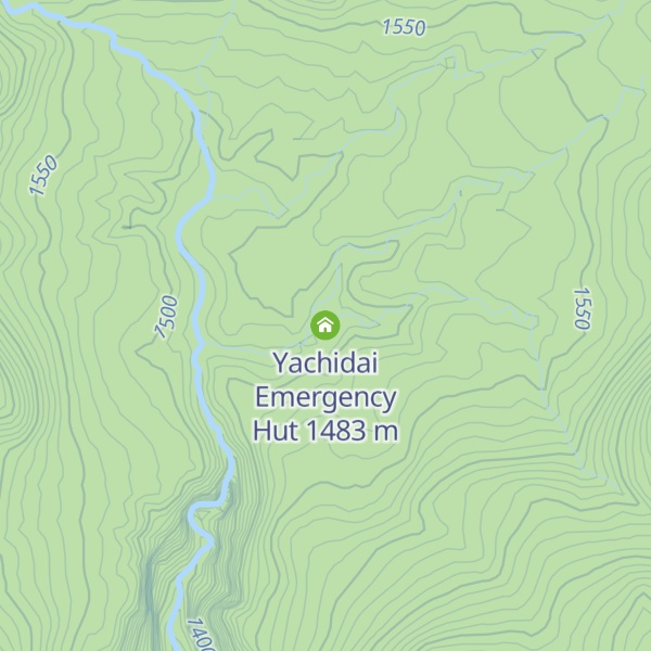Map of Yachidai Emergency Hut