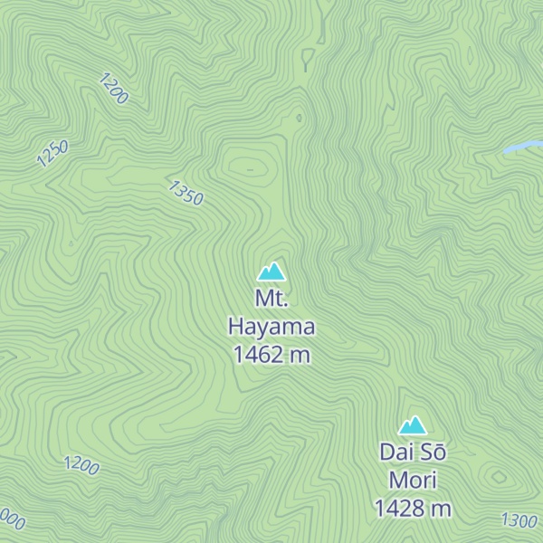 Map of Mt. Hayama