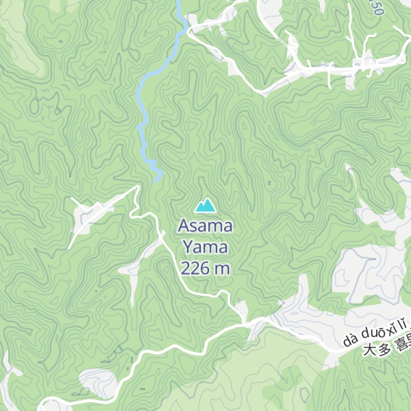 Map of Asama Yama