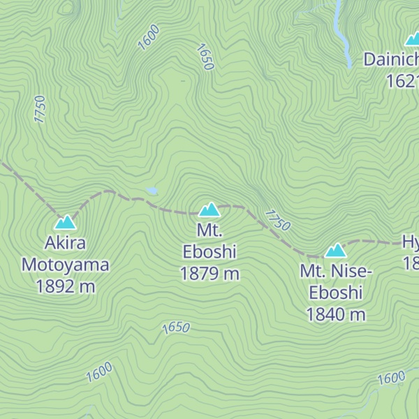 Map of Mt. Eboshi