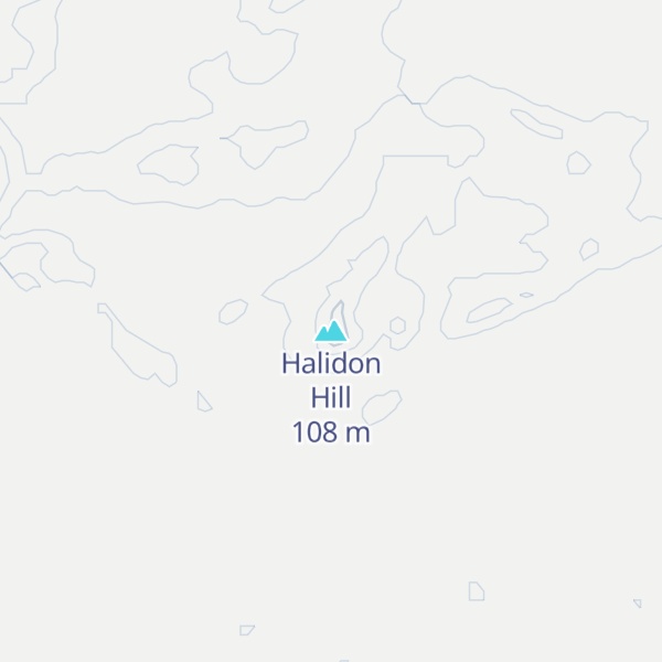 Map of Halidon Hill