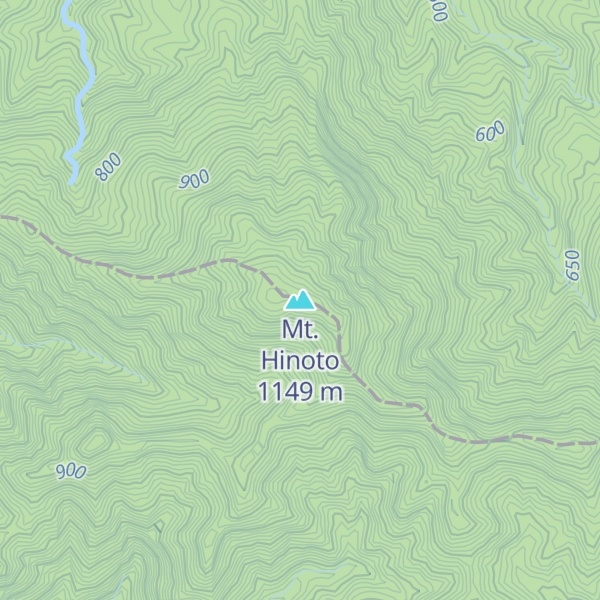 Map of Mt. Hinoto