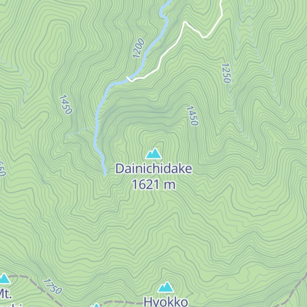 Map of Dainichidake