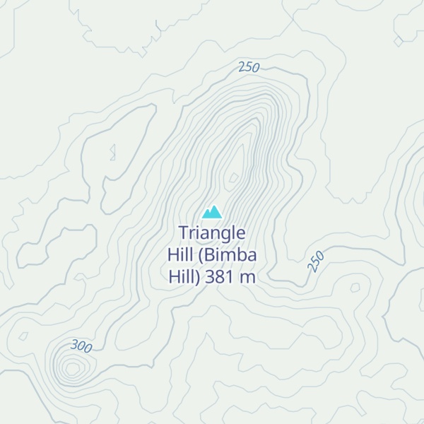 Map of Triangle Hill (Bimba Hill)