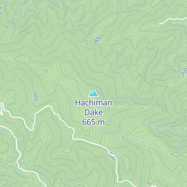 Map of Hachiman Dake