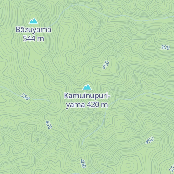Map of Kamuinupuri-yama