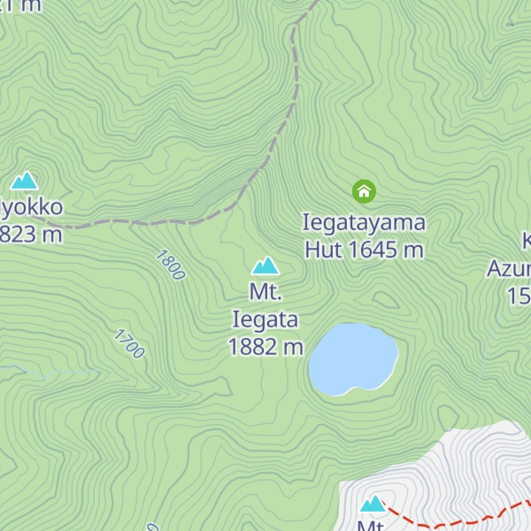 Map of Mt. Iegata