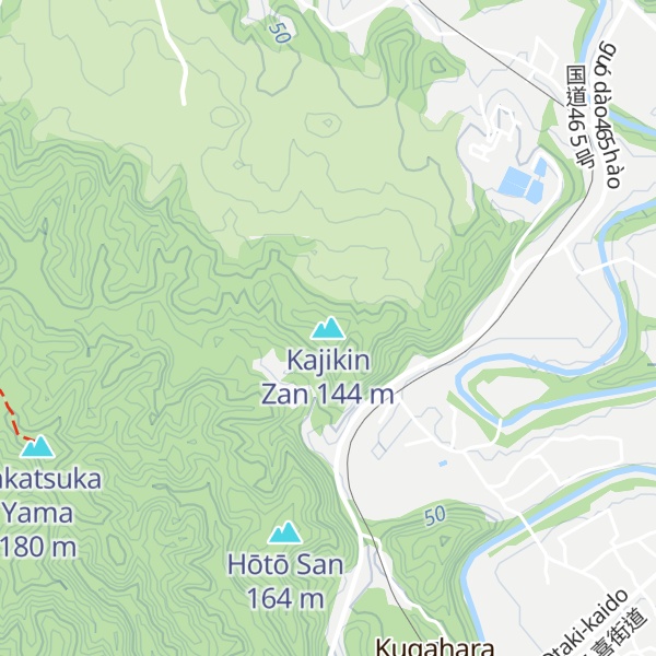 Map of Kajikin Zan