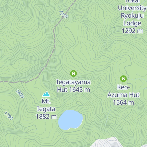 Map of Iegatayama Hut