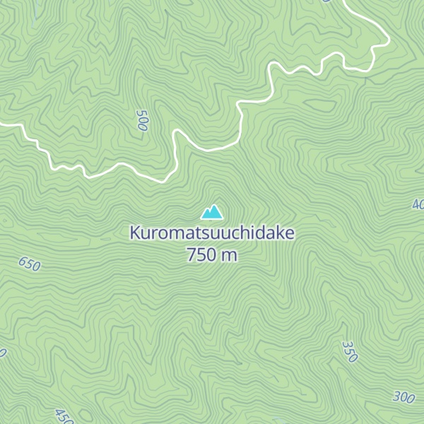 Map of Kuromatsuuchidake