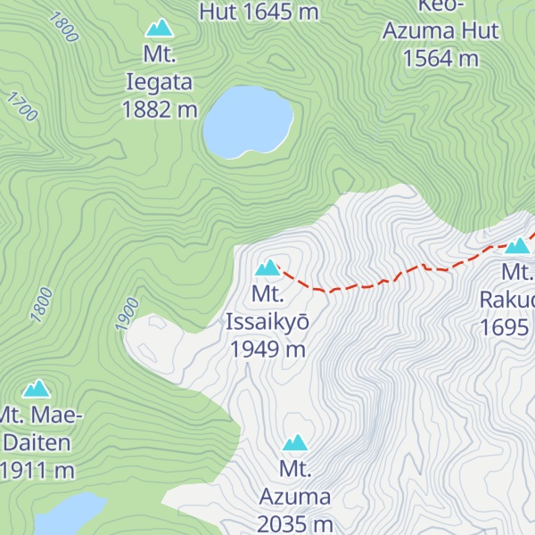 Map of Mt. Issaikyō