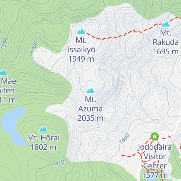 Map of Mt. Azuma