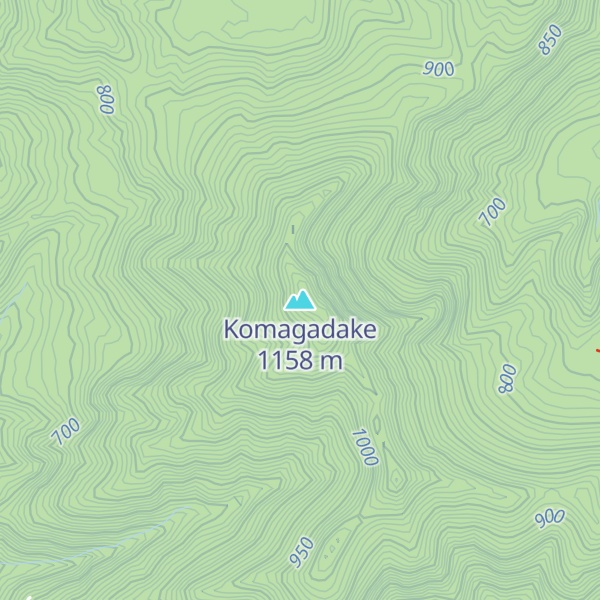 Map of Komagadake