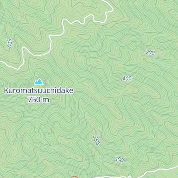 Map of Kuromatsunai-dake