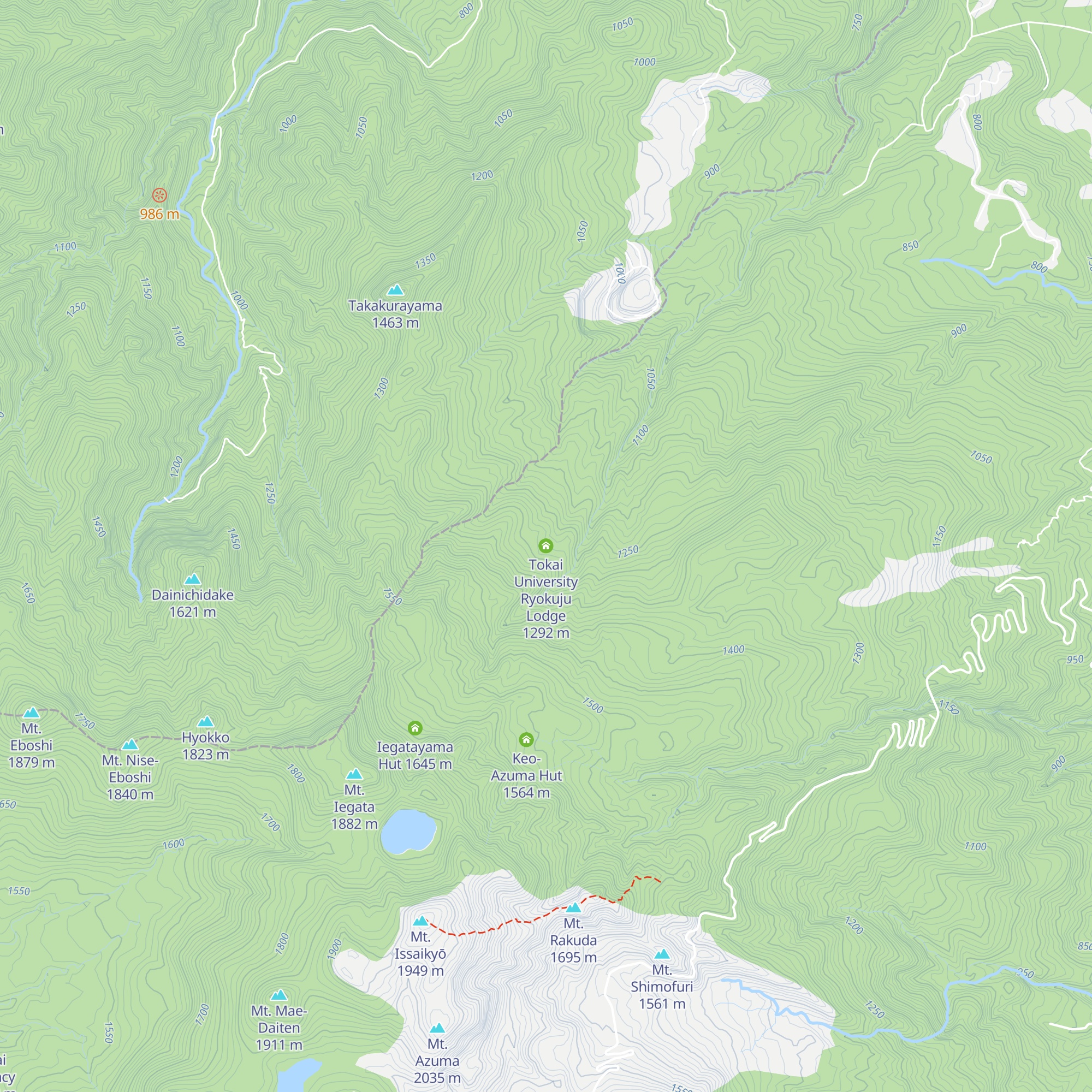 Tokai University Ryokuju Lodge map
