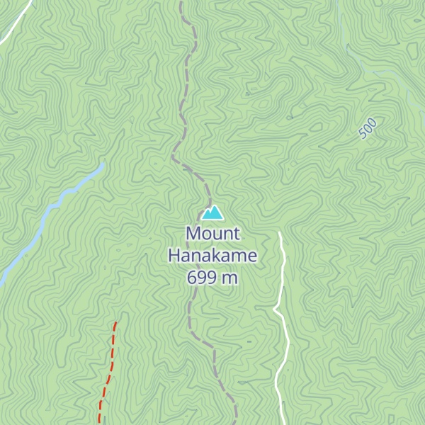 Map of Mount Hanakame