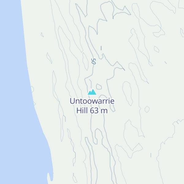 Map of Untoowarrie Hill