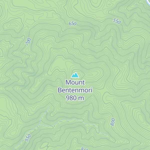 Map of Mount Bentenmori