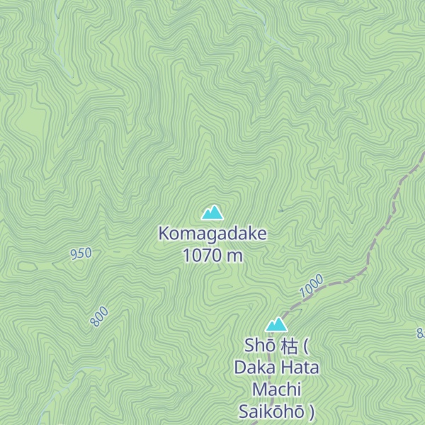 Map of Komagadake