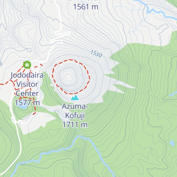 Map of Mt. Azumakofuji