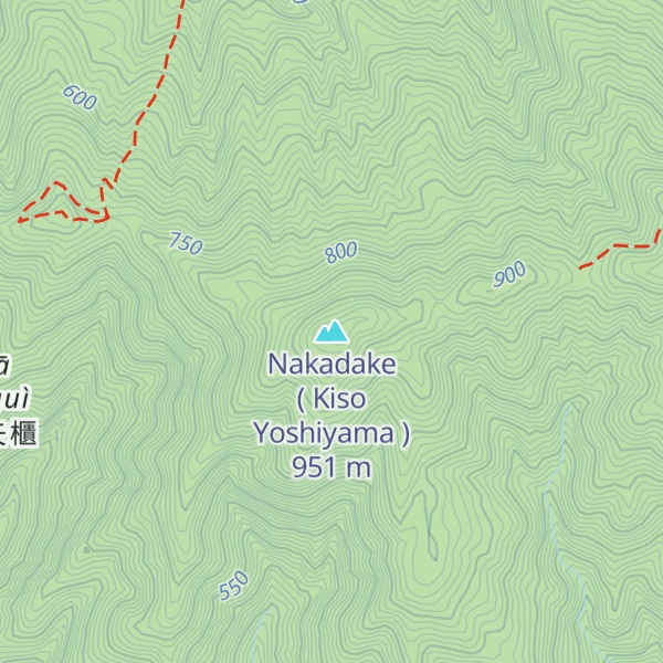 Map of Nakadake ( Kiso Yoshiyama )