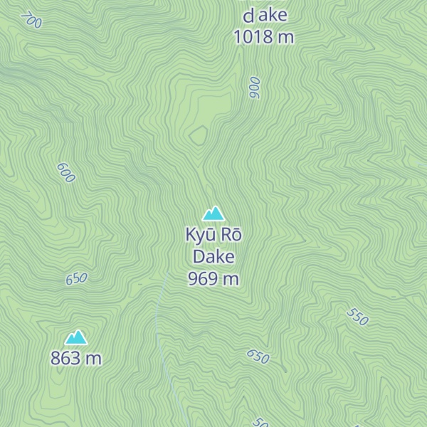 Map of Kyū Rō Dake