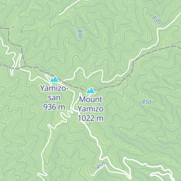 Map of Mount Yamizo