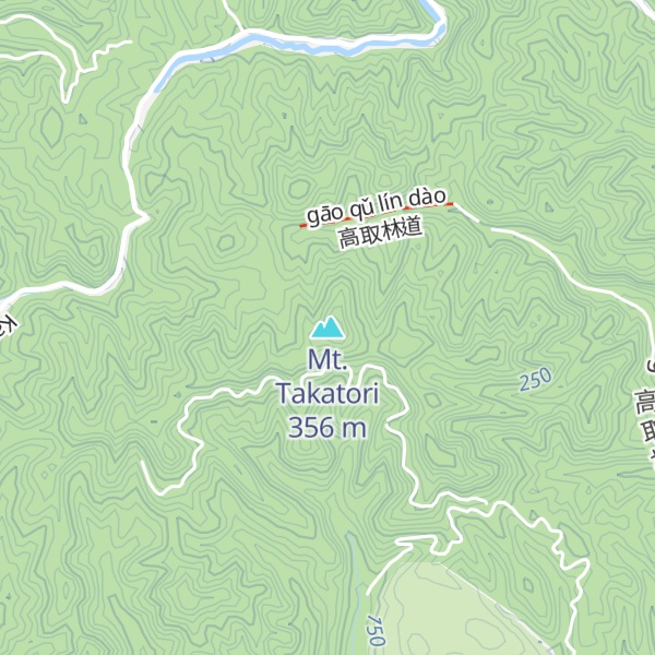 Map of Mt. Takatori
