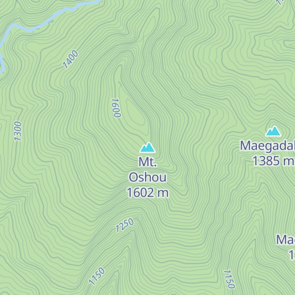 Map of Mt. Oshou