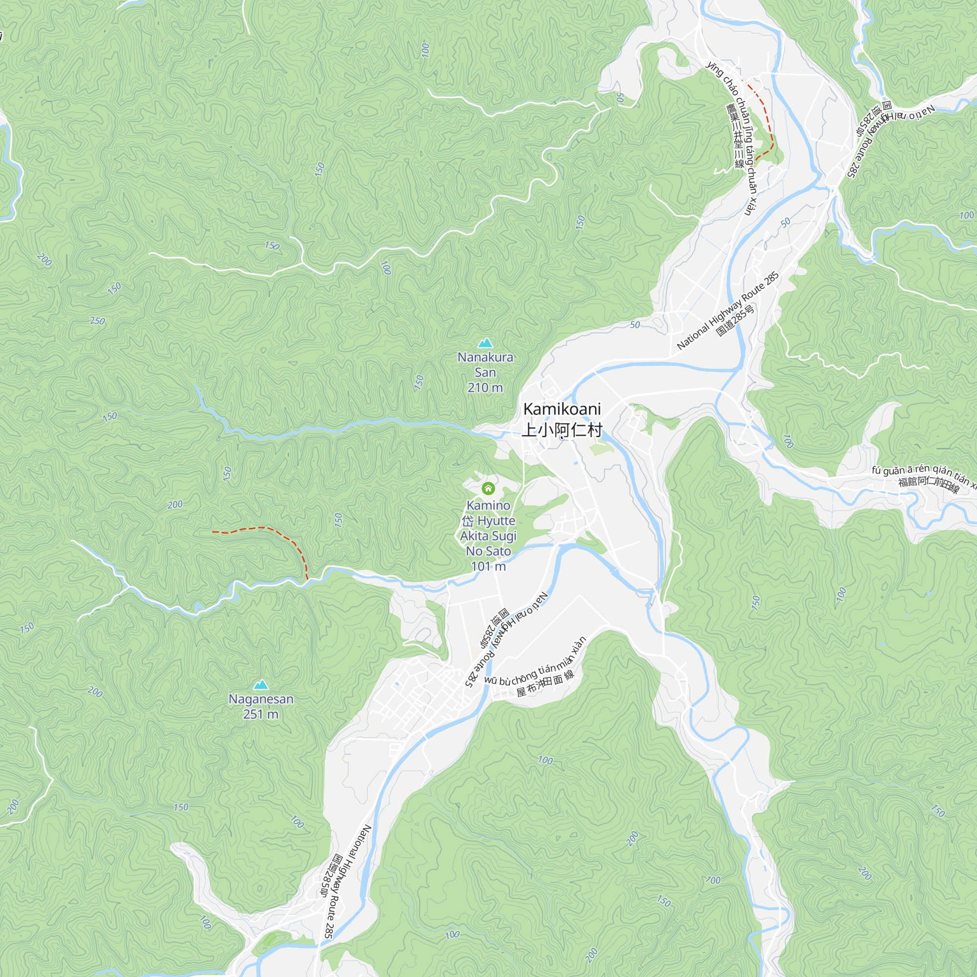 Kamino 岱 Hyutte   Akita Sugi No Sato map