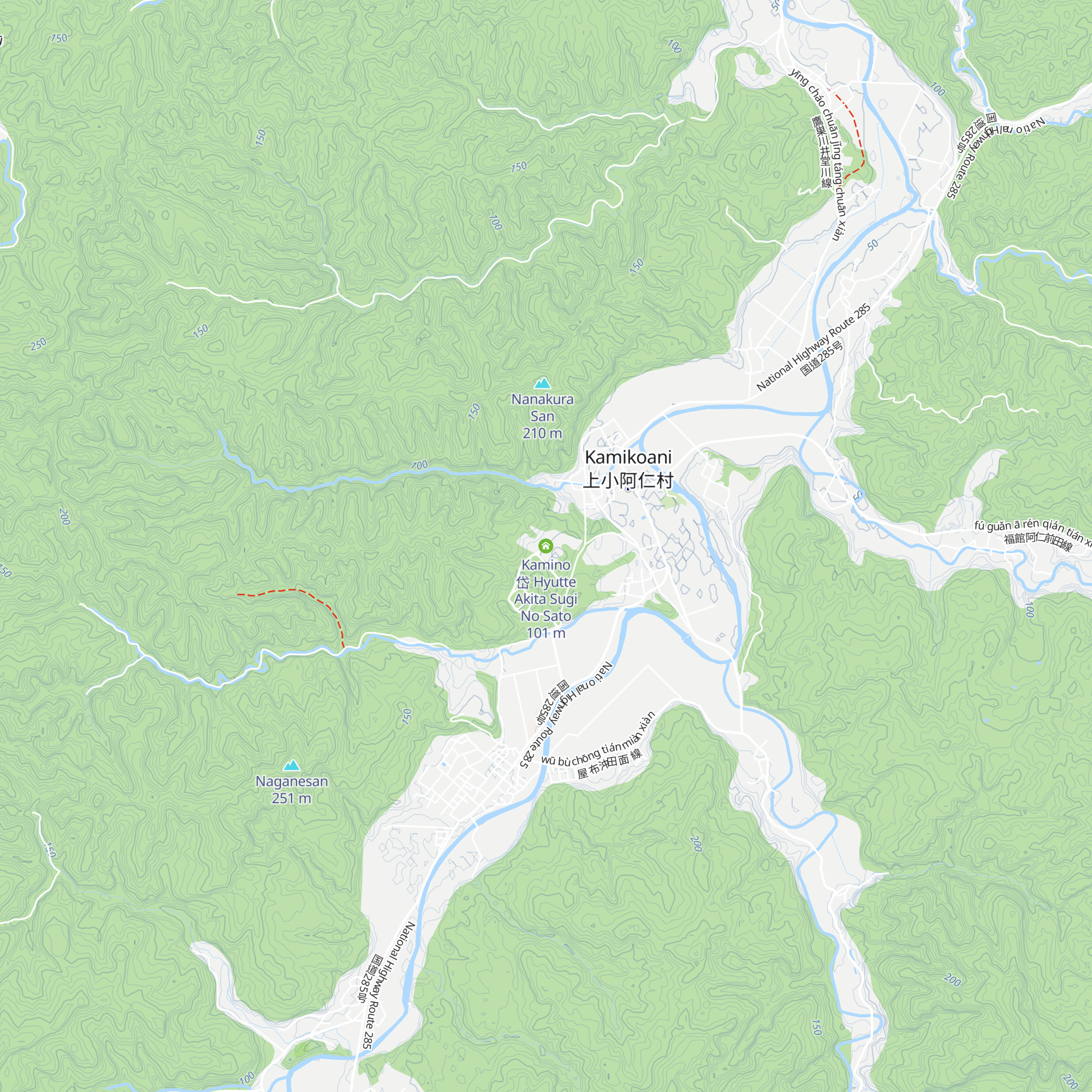 Kamino 岱 Hyutte   Akita Sugi No Sato map